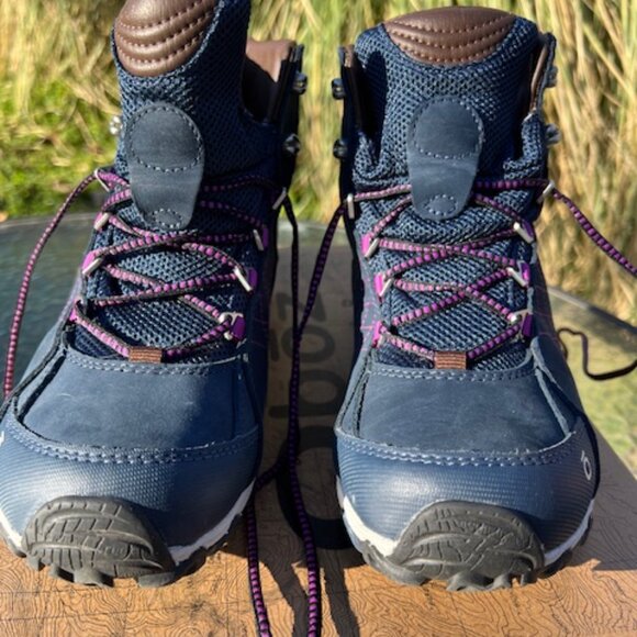 Oboz Sapphire Mid B-Dry Waterproof Hiking Boots, 9.5US 41EU  Huckleberry 070602 - Picture 3 of 7